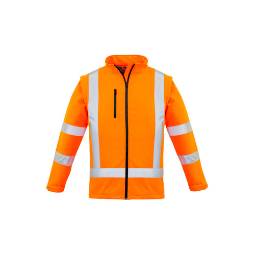 WORKWEAR, SAFETY & CORPORATE CLOTHING SPECIALISTS Womens Hi Vis NSW Rail X Back 2 in 1 Softshell Jacket