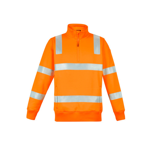 WORKWEAR, SAFETY & CORPORATE CLOTHING SPECIALISTS Unisex Hi Vis Vic Rail 1/4 Zip Pullover