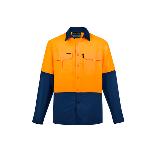WORKWEAR, SAFETY & CORPORATE CLOTHING SPECIALISTS - Mens Hi Vis Outdoor L/S Shirt