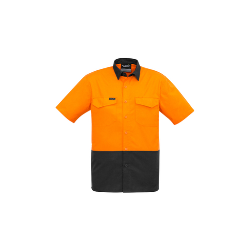WORKWEAR, SAFETY & CORPORATE CLOTHING SPECIALISTS - Mens Rugged Cooling Hi Vis S/S Shirt