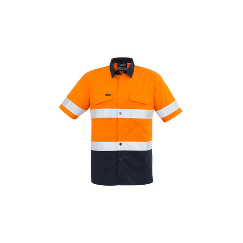 WORKWEAR, SAFETY & CORPORATE CLOTHING SPECIALISTS - Mens Rugged Cooling Hi Vis Taped S/S Shirt