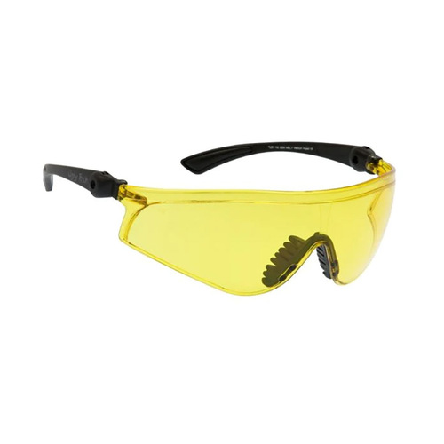 WORKWEAR, SAFETY & CORPORATE CLOTHING SPECIALISTS - FLARE - Matt Black Frame, Yellow Lens - Safety Glasses