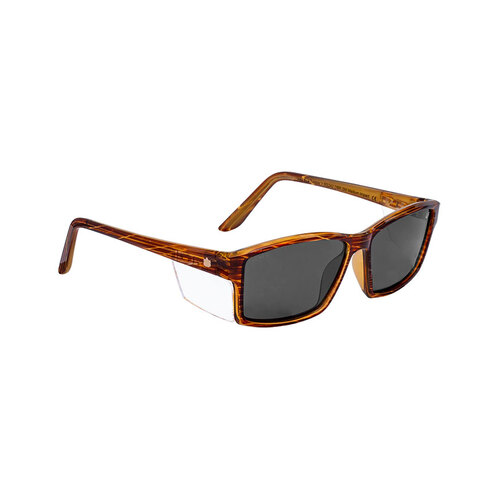 WORKWEAR, SAFETY & CORPORATE CLOTHING SPECIALISTS TWISTER RS242 DBR.SM - Brown Woodgrain Frame, Smoke Lens - Professional Series