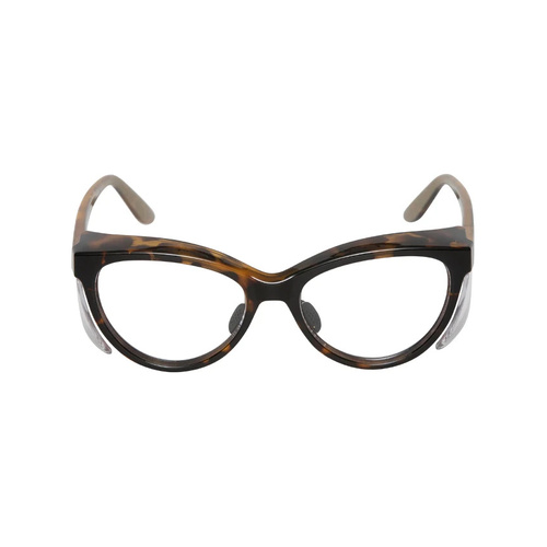 WORKWEAR, SAFETY & CORPORATE CLOTHING SPECIALISTS DISCONTINUED - LYNX RS454 BR.C - Brown Frame, Clear Lens - Professional Series
