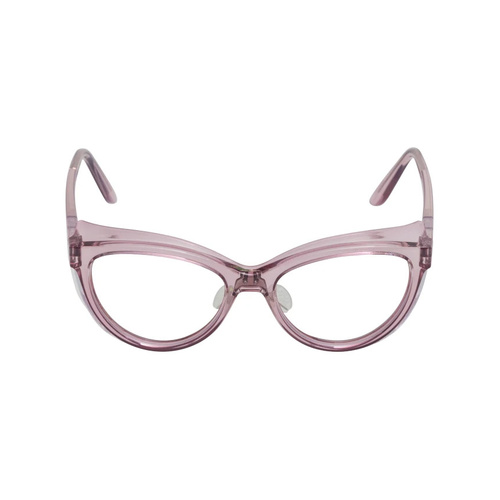 WORKWEAR, SAFETY & CORPORATE CLOTHING SPECIALISTS DISCONTINUED - LYNX RS454 PL.C - Pink Frame, Clear Lens - Professional Series