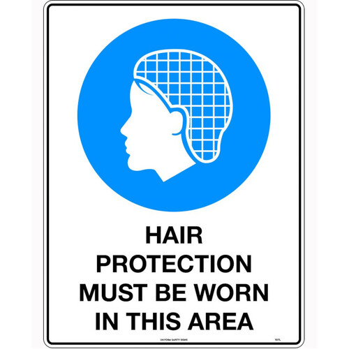 WORKWEAR, SAFETY & CORPORATE CLOTHING SPECIALISTS 200mm Disc - Self Adhesive - Hair Net Pictogram
