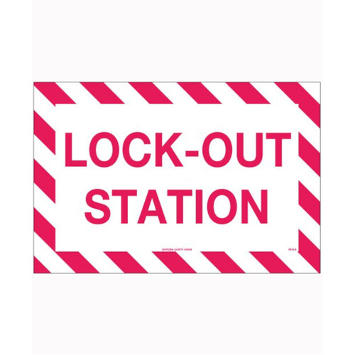 WORKWEAR, SAFETY & CORPORATE CLOTHING SPECIALISTS 450x300mm - Metal - Lock-Out Station