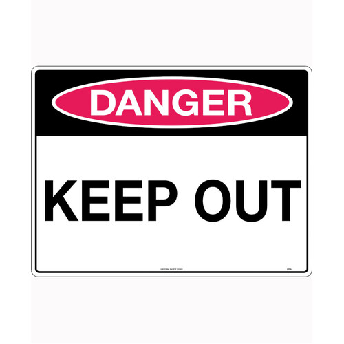 WORKWEAR, SAFETY & CORPORATE CLOTHING SPECIALISTS 240x180mm - Self Adhesive - Danger Keep Out
