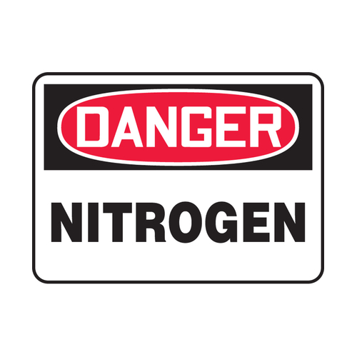WORKWEAR, SAFETY & CORPORATE CLOTHING SPECIALISTS - 600x400mm - Metal - Danger Nitrogen