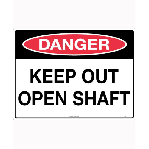 WORKWEAR, SAFETY & CORPORATE CLOTHING SPECIALISTS 600x400mm - Metal - Danger Keep Out Open Shaft