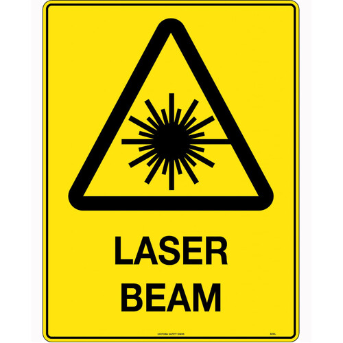 WORKWEAR, SAFETY & CORPORATE CLOTHING SPECIALISTS 140x120mm - Self Adhesive - Packet of 4 - Caution Laser Beam