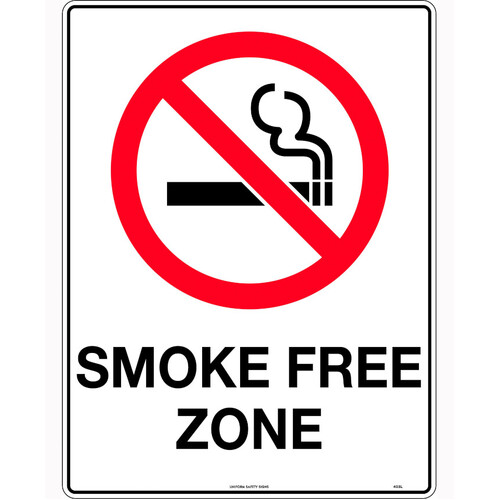 WORKWEAR, SAFETY & CORPORATE CLOTHING SPECIALISTS - 140x120mm - Self Adhesive - Packet of 4 - Smoke Free Zone