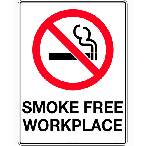 WORKWEAR, SAFETY & CORPORATE CLOTHING SPECIALISTS 140x120mm - Self Adhesive - Packet of 4 - Smoke Free Workplace