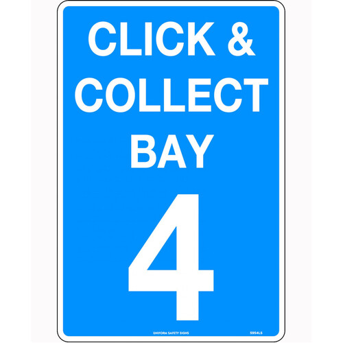 WORKWEAR, SAFETY & CORPORATE CLOTHING SPECIALISTS 450x300mm - Metal - Click & Collect Bay 4