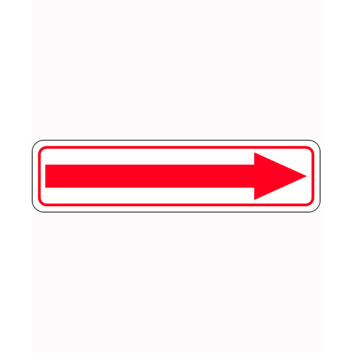 WORKWEAR, SAFETY & CORPORATE CLOTHING SPECIALISTS - 300x100mm - Self Adhesive, Red/White - Arrow