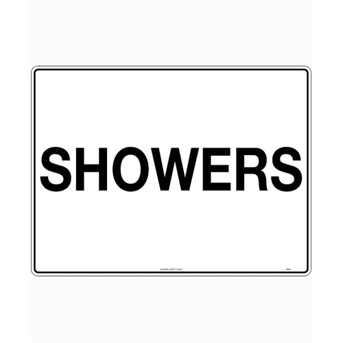 WORKWEAR, SAFETY & CORPORATE CLOTHING SPECIALISTS 140x120mm - Self Adhesive - Packet of 4 - Showers