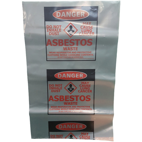 WORKWEAR, SAFETY & CORPORATE CLOTHING SPECIALISTS 600x900mm Asbestos Dust Bags, Pkt 100