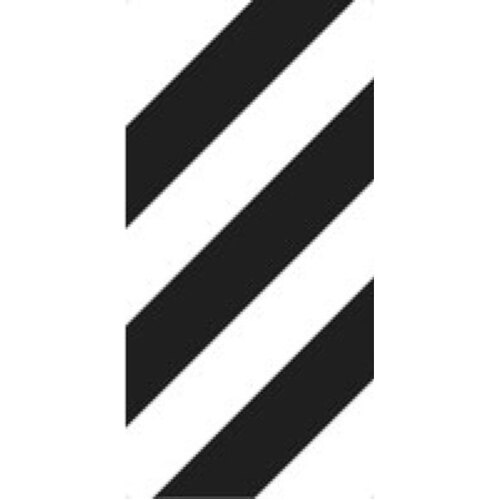 WORKWEAR, SAFETY & CORPORATE CLOTHING SPECIALISTS 450x900mm - Aluminium - Class 1 Reflective - Width Marker Left-Black-450x900mm