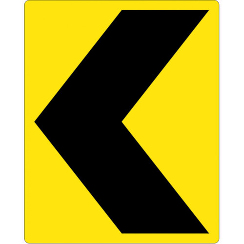 WORKWEAR, SAFETY & CORPORATE CLOTHING SPECIALISTS 750x900mm - Aluminium - Class 1 Reflective - Chevron Hazard Marker