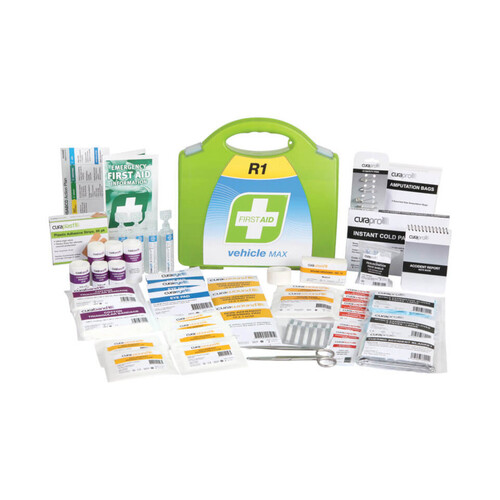WORKWEAR, SAFETY & CORPORATE CLOTHING SPECIALISTS FIRST AID KIT, R1, VEHICLE MAX, PLASTIC PORTABLE