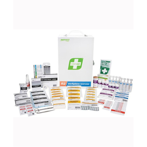 WORKWEAR, SAFETY & CORPORATE CLOTHING SPECIALISTS - First Aid Kit - National 1-24 Persons Metal Cabinet [Wall mount]