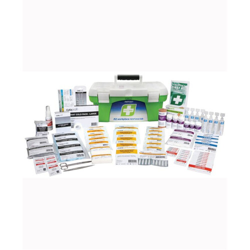 WORKWEAR, SAFETY & CORPORATE CLOTHING SPECIALISTS - First Aid Kit - Portable Plastic National for 1-24 Persons