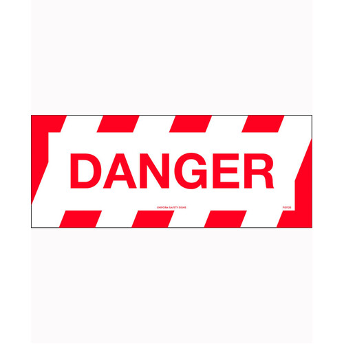 WORKWEAR, SAFETY & CORPORATE CLOTHING SPECIALISTS - 450x200mm - Anti Slip Floor Graphics - Danger