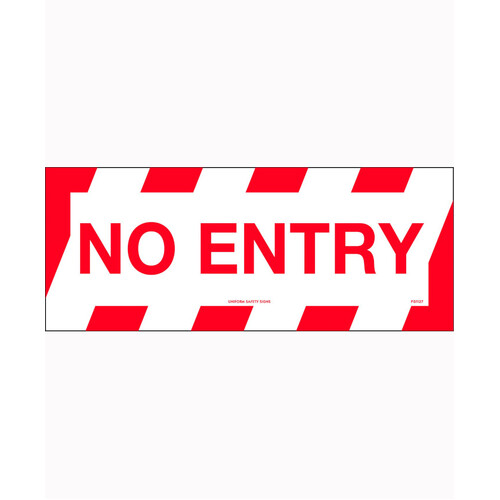 WORKWEAR, SAFETY & CORPORATE CLOTHING SPECIALISTS - 450x200mm - Anti Slip Floor Graphics - No Entry