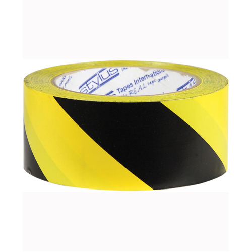 WORKWEAR, SAFETY & CORPORATE CLOTHING SPECIALISTS - 72mm x 33mtr - Floor Marking Tape - Yellow and Black