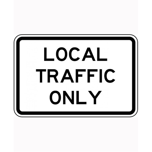 WORKWEAR, SAFETY & CORPORATE CLOTHING SPECIALISTS 900x600mm - Aluminium - Class 1 Reflective - Local Traffic Only