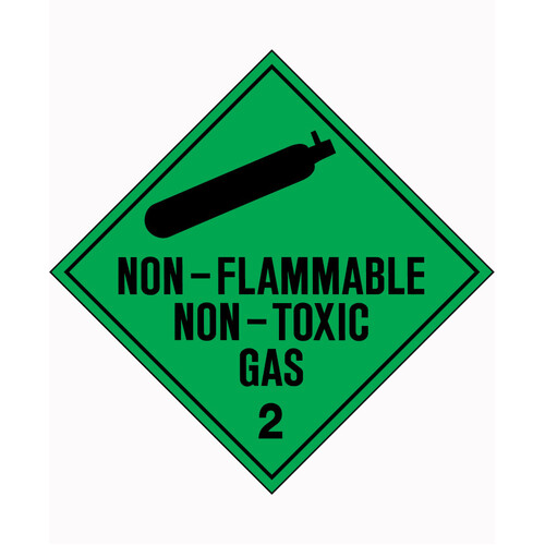 WORKWEAR, SAFETY & CORPORATE CLOTHING SPECIALISTS 100x100mm - Self Adhesive - Roll of 250 - Non-Flammable Non-Toxic Gas 2