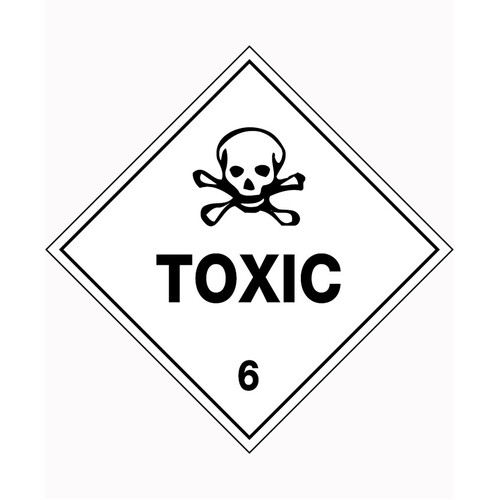 WORKWEAR, SAFETY & CORPORATE CLOTHING SPECIALISTS 100x100mm - Self Adhesive - Pkt of 6 - Toxic 6