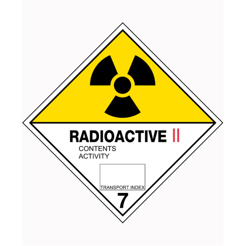 WORKWEAR, SAFETY & CORPORATE CLOTHING SPECIALISTS 100x100mm - Self Adhesive - Roll of 250 - Radioactive II