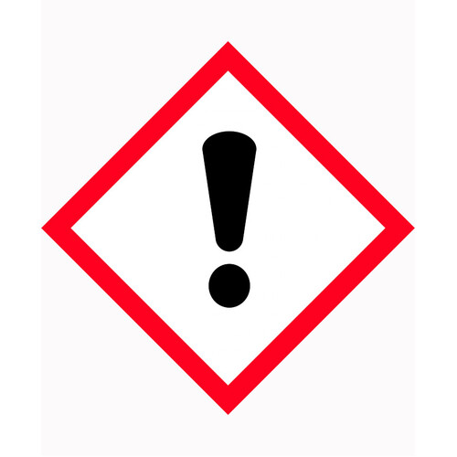WORKWEAR, SAFETY & CORPORATE CLOTHING SPECIALISTS 100x100mm - Self Adhesive - Sheet of 6 - GHS - Exclamation Mark