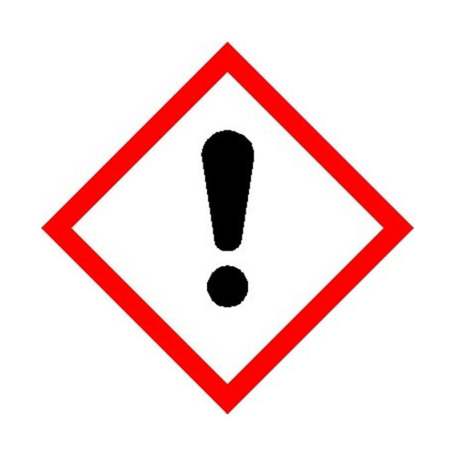 WORKWEAR, SAFETY & CORPORATE CLOTHING SPECIALISTS 50x50mm - Self Adhesive - Roll of 250 - GHS - Exclamation Mark