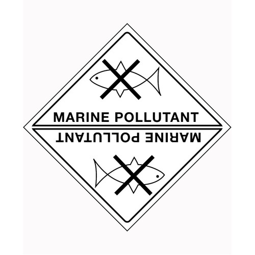 WORKWEAR, SAFETY & CORPORATE CLOTHING SPECIALISTS - 20x20mm - Self Adhesive - Roll of 250 - Marine Pollutant