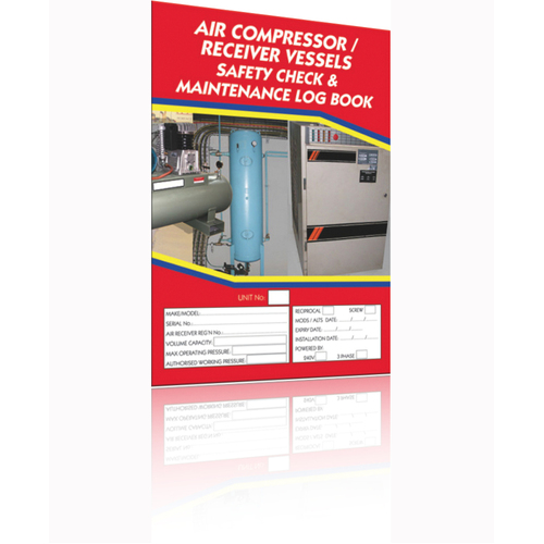 WORKWEAR, SAFETY & CORPORATE CLOTHING SPECIALISTS - Log Book - Air Compressor / Air Receiver Safety Check Logbook