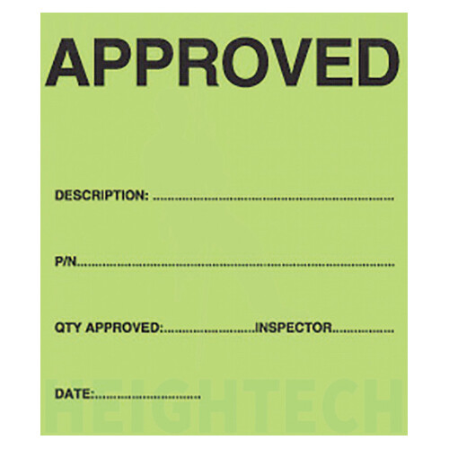 WORKWEAR, SAFETY & CORPORATE CLOTHING SPECIALISTS 90x70mm Packing Stickers - Green - Roll of 250 - Approved