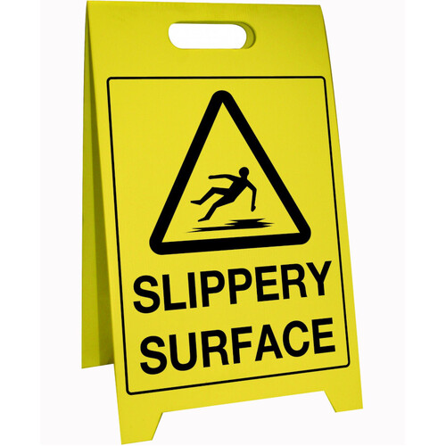 WORKWEAR, SAFETY & CORPORATE CLOTHING SPECIALISTS - 500x300mm - Corflute Sign Stands - Slippery Surface