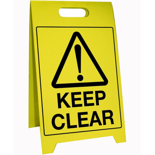 WORKWEAR, SAFETY & CORPORATE CLOTHING SPECIALISTS - 500x300mm - Corflute Sign Stands - Keep Clear