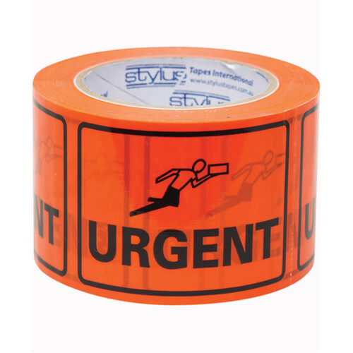 WORKWEAR, SAFETY & CORPORATE CLOTHING SPECIALISTS - 100x75mm Perforated Packing Labels - Urgent (roll 500)