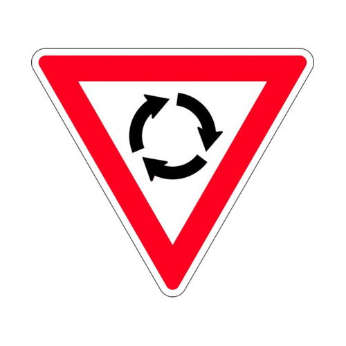 WORKWEAR, SAFETY & CORPORATE CLOTHING SPECIALISTS 1200mm Triangle - Aluminium, Class 1 - Roundabout