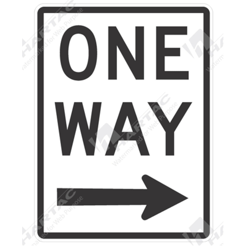 WORKWEAR, SAFETY & CORPORATE CLOTHING SPECIALISTS 900x12000mm - Aluminium, Class 1 - One Way (right arrow)