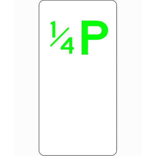 WORKWEAR, SAFETY & CORPORATE CLOTHING SPECIALISTS - 225x450mm - Aluminium - 1/4 Parking (Double Arrow)