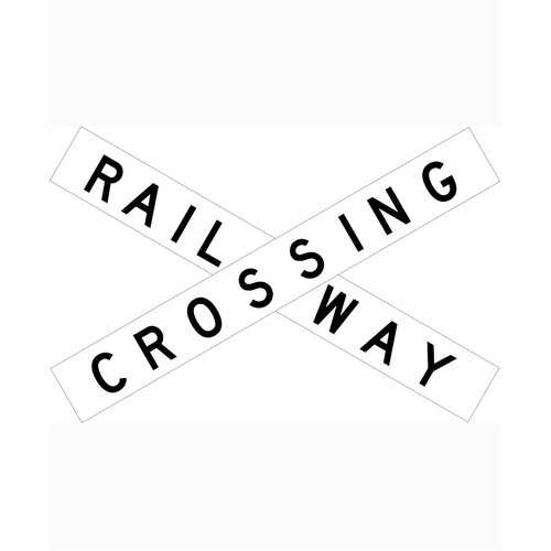 WORKWEAR, SAFETY & CORPORATE CLOTHING SPECIALISTS - 1350x238mm - Class 1 - Aluminium - Railway Crossing Positions (Each Crossarm)