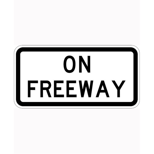 WORKWEAR, SAFETY & CORPORATE CLOTHING SPECIALISTS - 900x450mm - Class 1 - Aluminium - On Freeway