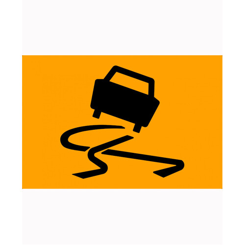 WORKWEAR, SAFETY & CORPORATE CLOTHING SPECIALISTS 900x600mm - Metal - Class 1 Reflective - Slippery Surface Picto