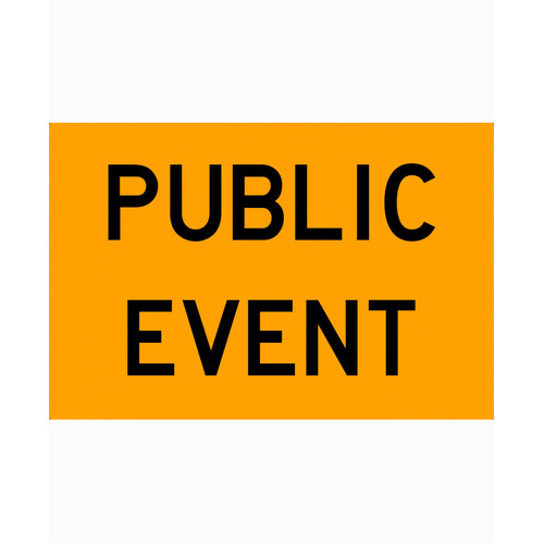 WORKWEAR, SAFETY & CORPORATE CLOTHING SPECIALISTS 900x600mm - Class 1 - Metal - Public Event