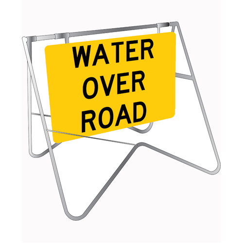 WORKWEAR, SAFETY & CORPORATE CLOTHING SPECIALISTS - 900x600mm - Class 1 - Metal  - Water Over Road