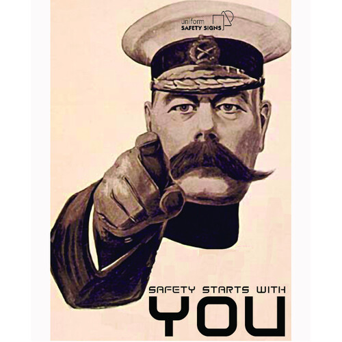 WORKWEAR, SAFETY & CORPORATE CLOTHING SPECIALISTS - A3 Laminated Safety Poster - Safety Starts with You